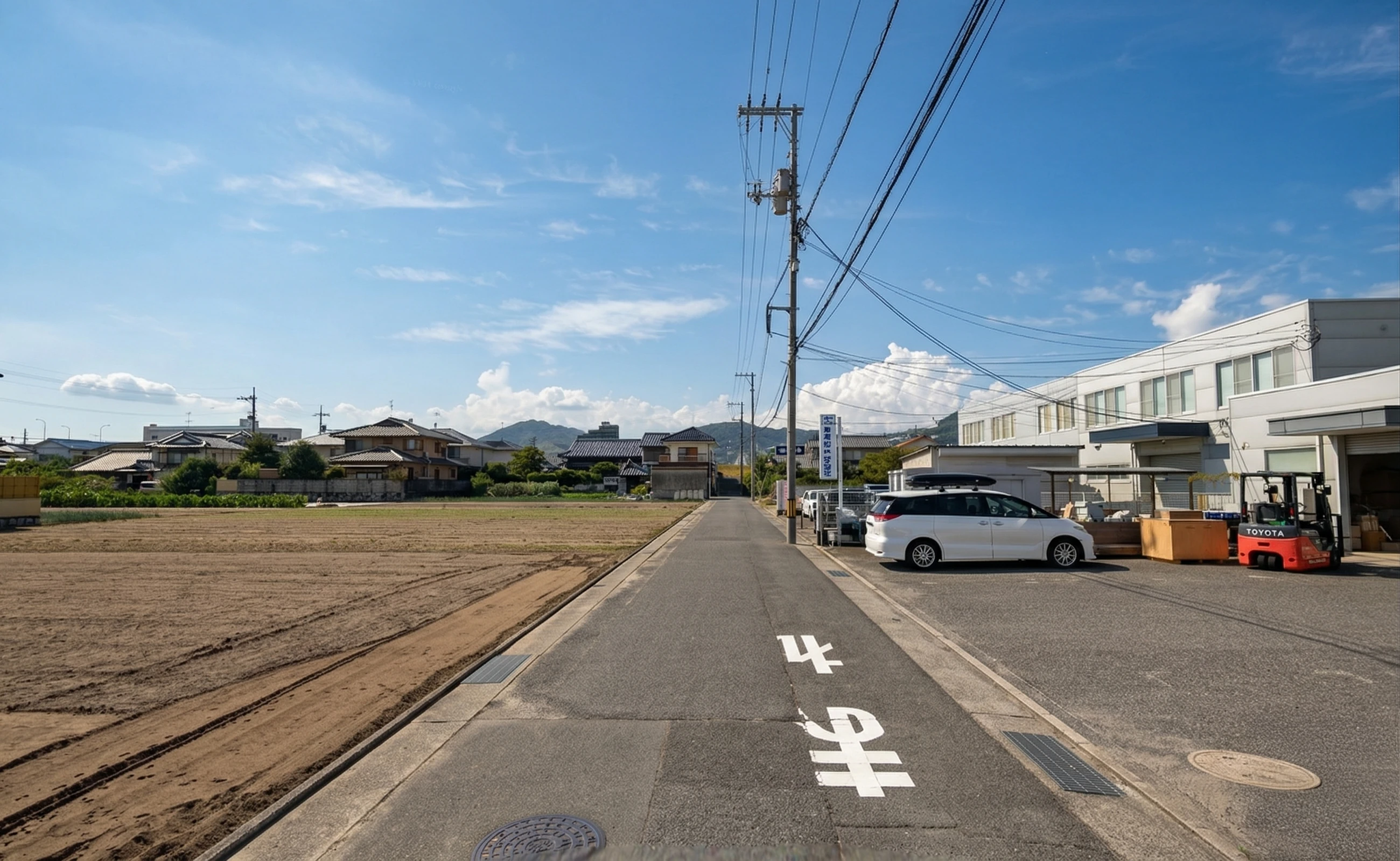 観音地区の風景